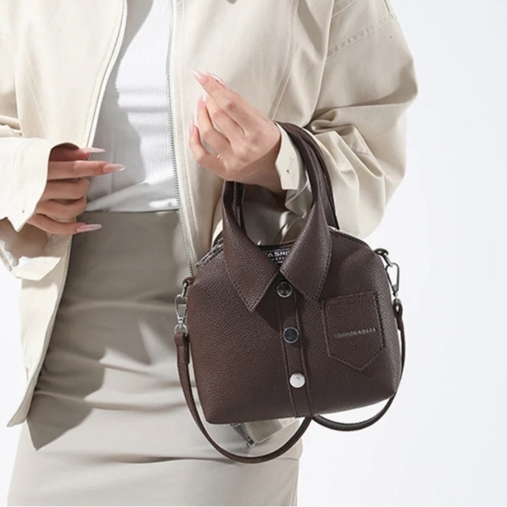 Fashion PU Shirt Shape Shoulder Purse Top Handle NWT​ - Picture 2 of 5